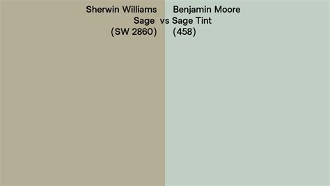 Sherwin Williams Sage Sw Vs Benjamin Moore Sage Tint Side