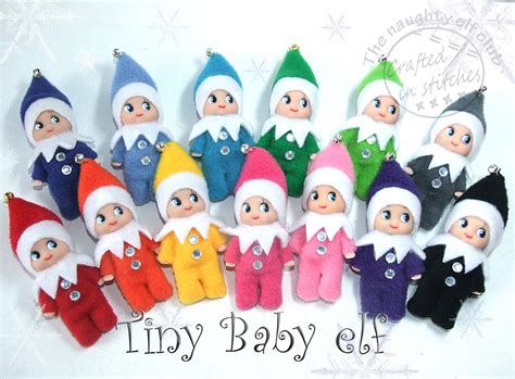 Tiny Baby Elf Miniature Elf Doll Christmas Decoration T Etsy