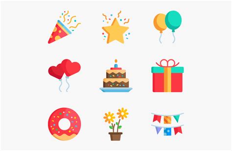 Celebrations Happy Birthday Icon Png Free Transparent Clipart