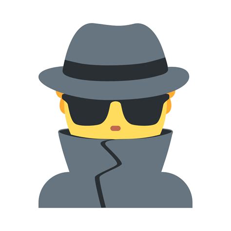 Man Detective Emoji Clipart Free Download Transparent Png Creazilla Riset
