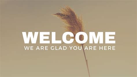 Welcome Graphics - Church Media Drop
