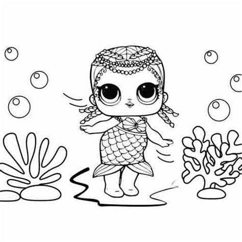 Mermaid Lol Surprise Coloring Pages 🐹 Free Online Coloring Pages 🍄