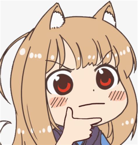 Discord Png Thinking Anime Emoji Png Download 4939802 Png Images