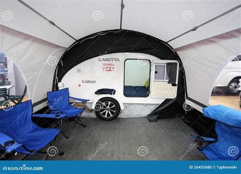 Small Camper Caretta With Awning Editorial Image Image 26452680