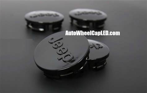 Jeep Gloss Black Silver Mm Wheel Center Caps Hubs Emblems Roundels Pcs Set Wrangler Commander
