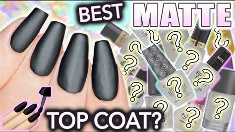 From glossy, matte & beyond. Best MATTE top coat for nails?! - YouTube