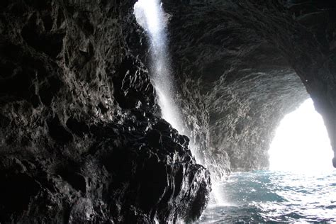 Kauai Sea Caves Kauai Waterfall Sea Cave