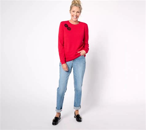 Studio Park x Alberti Popaj Women's Icon Sweater - QVC.com