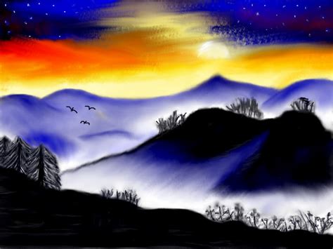 Dream ← A Landscape Speedpaint Drawing By Lindus233 Queeky Draw And Paint