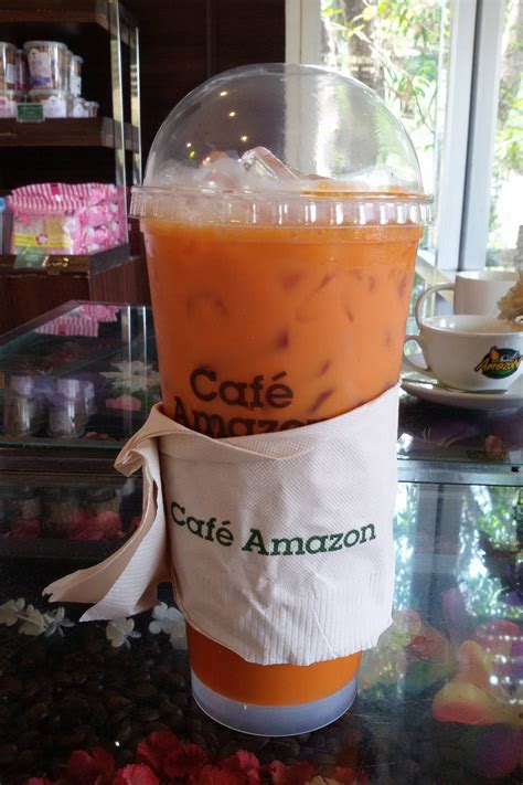 ชาเย็น • ชาเข้มข้น มันนม ร้าน Cafe Amazon กองบิน 1 โคราช - Wongnai