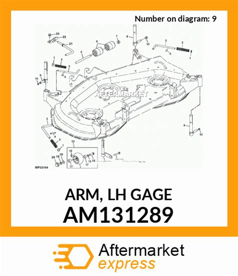 Am131289 Arm Lh Gage Fits John Deere Price 4975