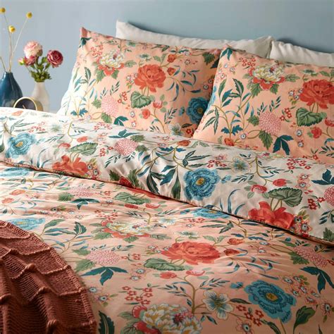 Floral Duvet Covers Azalea Reversible Quilt Cover Bedding Sets By Furn Ebay