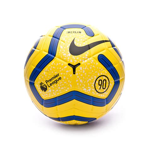 Only official match balls of tournament. Ball Nike Merlin Premier League 2019-2020 Yellow-Blue ...