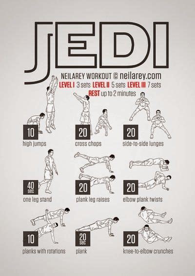 B4tea 235 Workouts That Do Not Needed Equipments Jedi Workout