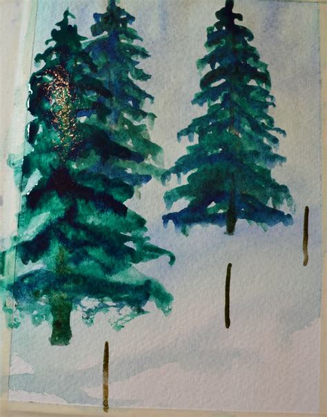 Watercolor Pine Tree At Explore Collection Of