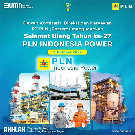 Pt Pln Persero On Twitter Dirgahayu Untuk Pt Pln Indonesia Power