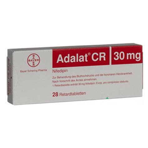 Adalat Cr 30 Mg 28 Comprimate Eliberare Prelungita Catena Preturi