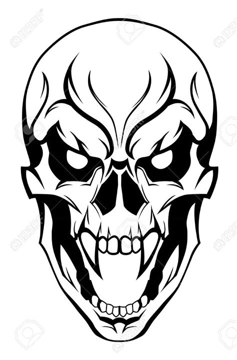 Angry Skull Drawing At Getdrawings Free Download