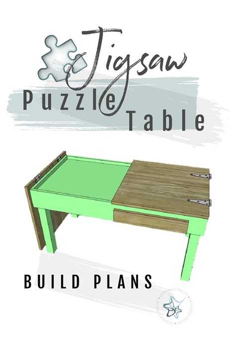 Jigsaw Puzzle Table Build Plans in 2021 | Jigsaw puzzle table, Puzzle
