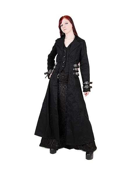 Ladies Frock Coat With Buckles As Gothic Fashion Karneval Universe