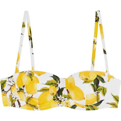 Dolce Gabbana Printed Underwired Bikini Top Liked On Polyvore