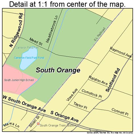 South Orange New Jersey Street Map 3469255