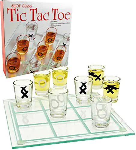 Tic Tac Toe Drinking Game Mattys Toy Store Shot Glass Board Yinz Buy