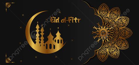 Luxury Golden Background Design Of Muslim Festival For Eid Al Fitr