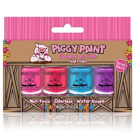 Non Toxic Kids Nail Polish Piggy Paint T Set Go New Mommy