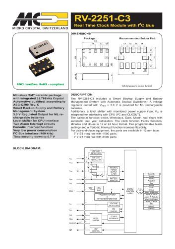 Vcxo2e Micro Crystal Pdf Catalogs Technical Documentation Brochure