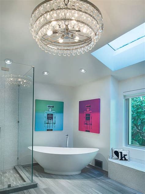 27 Gorgeous Bathroom Chandelier Ideas Designing Idea