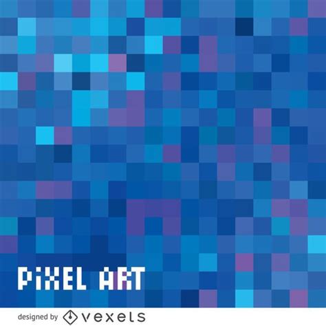Abstract Blue Pixel Background Vector Download