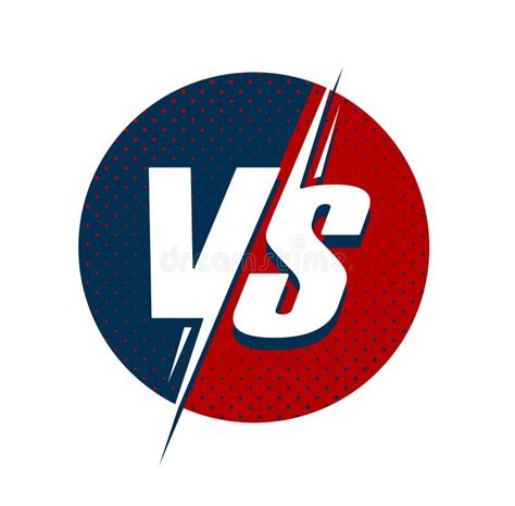 Logo Vs O Versus Logo De Texto Para Batalla O Lucha Contra El Vector De