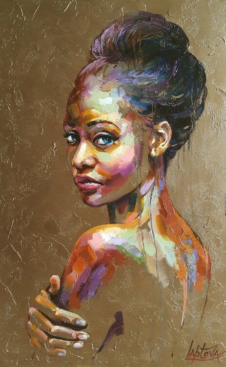 Painting Woman Figurative Give Me Wings Viktoria Lapteva Oil On Canvas Portrait Art