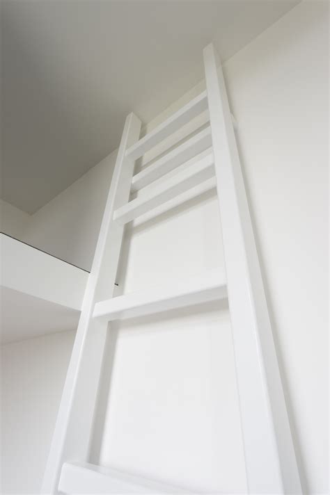 Contemporary Wall To Wall Bespoke Mezzanine Loft With Ladder