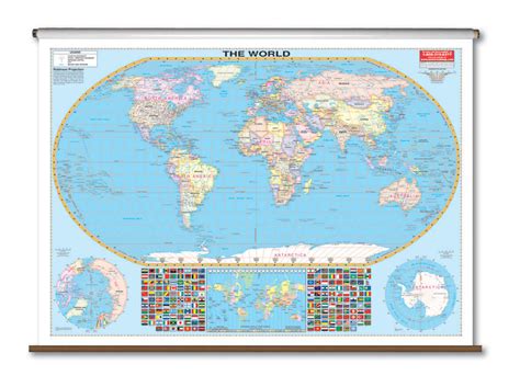 Large Wall Maps Of The World