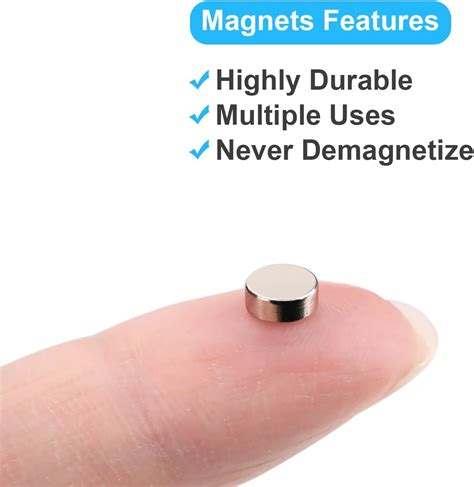 Buy 100pcs Small Magnets 5x2 Mm Mini Tiny Round Magnets Micro Magnets