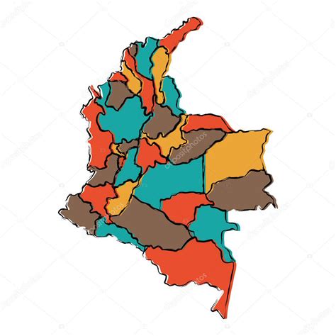 Colombia Mapa Politico Mapa Político Da Colômbia Colombia Mapa En