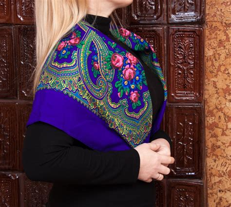 ukrainian shawl traditional scarf shawl kerchief blue hustka etsy australia