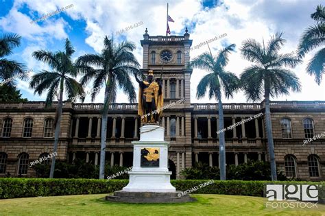 Iolani Palace Honolulu Oahu Hawaii United States Of America