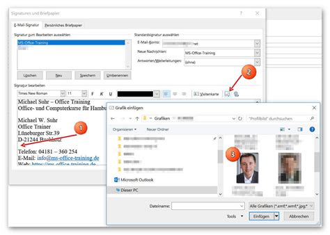 But you cannot edit the inserted picture in the signature editor. So kommen Sie in 5 Schritten zur perfekten Outlook ...