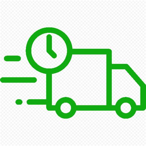 Fast Delivery Shipping Car Truck Green Icon Png Citypng