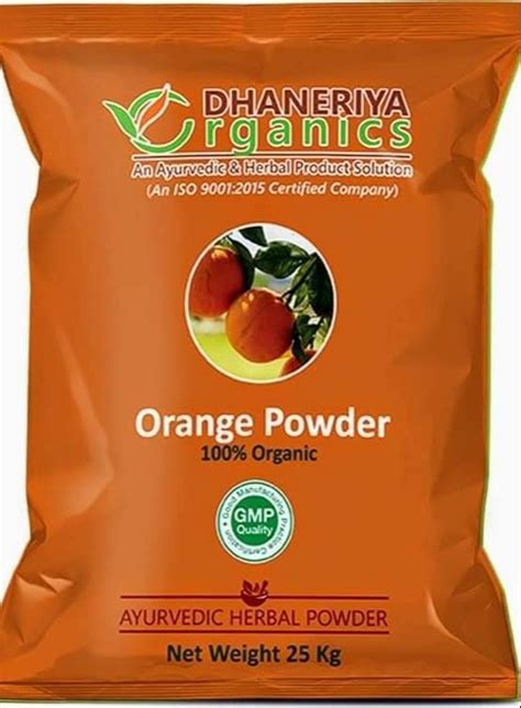 Orange Peel Powder For Parlour Packaging Size 25kgs At Rs 60kg In