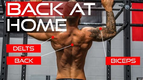 Home Workout Back Rear Delts Biceps Youtube