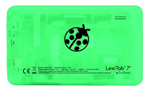 Lexibook Lexitab Tablette Enfant 7 Avec Contenu éducatif Et Ludique