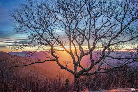 Winter Sunrise On The Blue Ridge Parkway Haywood County North