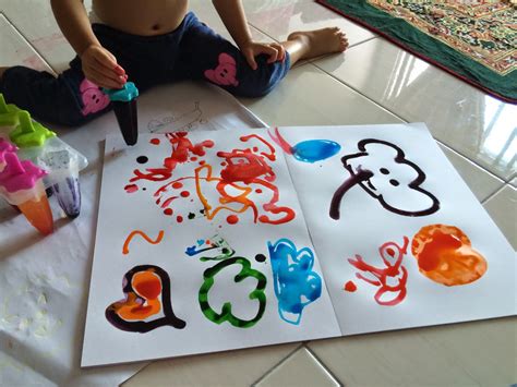 Kemudian warnakan keseluruhan tulisan@lukisan dengan warna air. The Story begins....: Kids Activity : Ice Pop Painting ...
