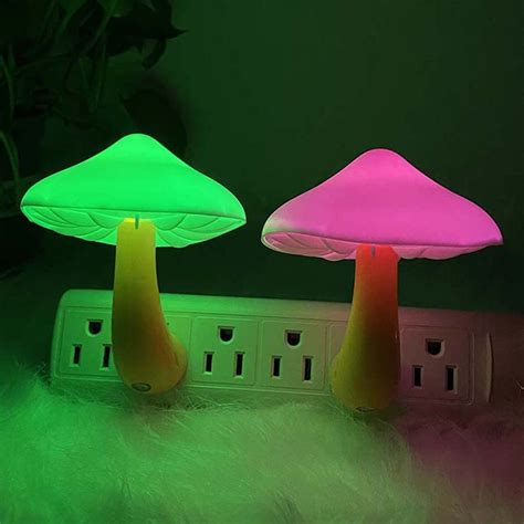 1 Pcs Mushroom Night Light Led 7 Color Changing Cute Mushroom Lamp