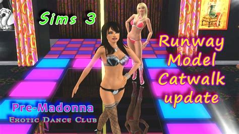 Sims 3 Runway Model Catwalk Update Pre Madonna Exotic