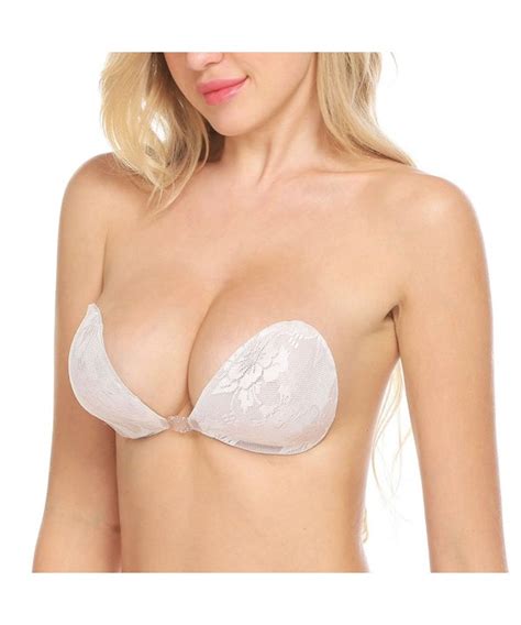 Women Strapless Backless Self Adhesive Bra Push Up Invisible Bra Us